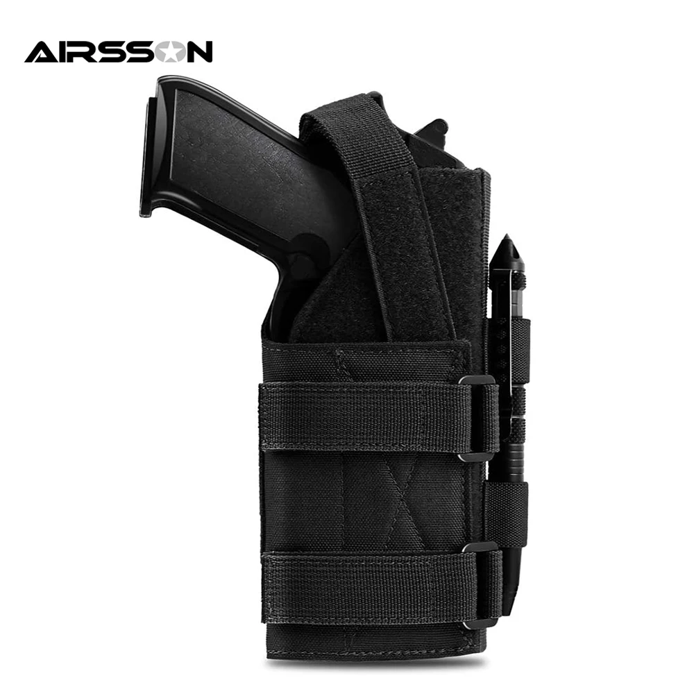 

1000D Tactical Gun Holster Molle Modular Belt Pistol Holster Universal Handgun Pouch with Hoop and Loop for Glock 1911 17 92 96