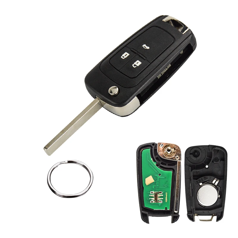 OkeyTech 2 3 4 кнопки в комплекте флип Автомобильный Дистанционный ключ для Opel astra h g j Vauxhall ключ Замена 433 МГц ID46 Электронный чип на плате