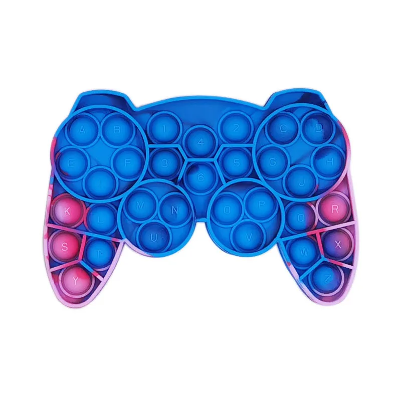 

Hot!!!New Push Bubble Colorful Fidget Toys Gamepad Handle Toy Sensory Autism Need Stress Reliever Toy Simple Dimple Fidget Toys