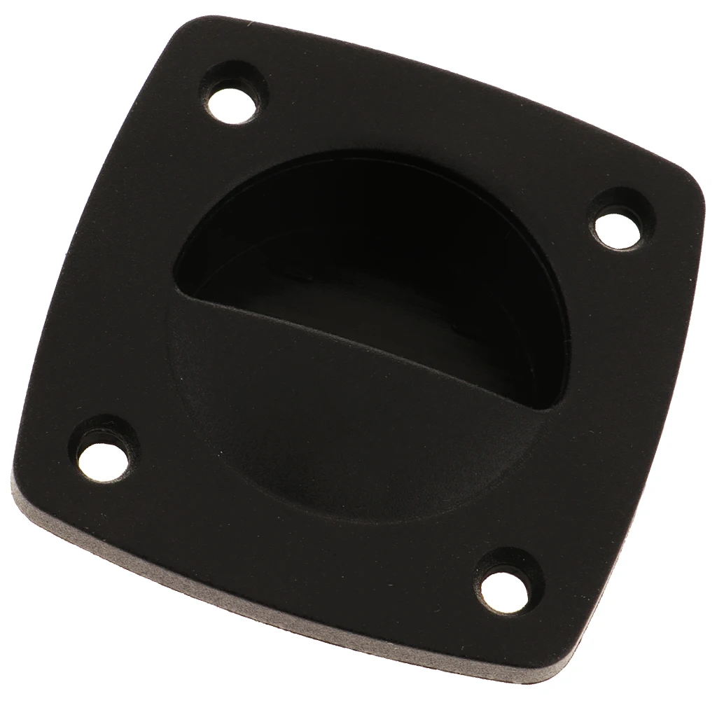 Черная пластиковая ловушка дверное кольцо Вытяжная ручка для дверных закладок в