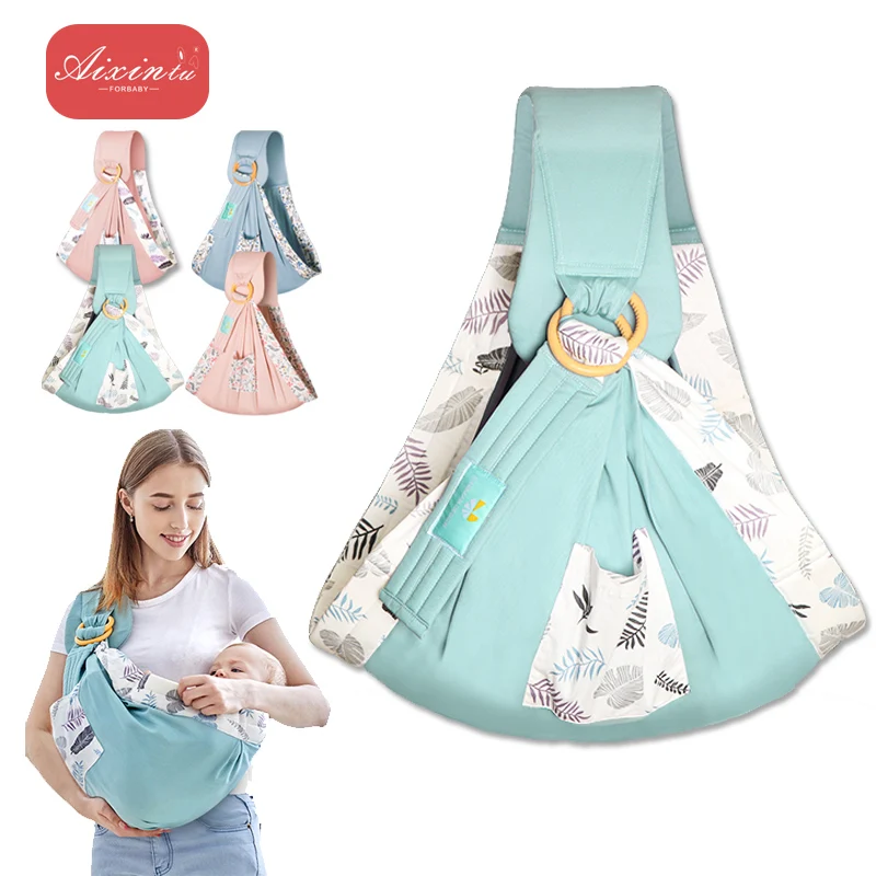 

Infant Wrap Carrier Newborn Sling Dual Use Baby Cotton Nursing Cover Carrier Mesh Fabric Breastfeeding Carriers Up Shading Bags