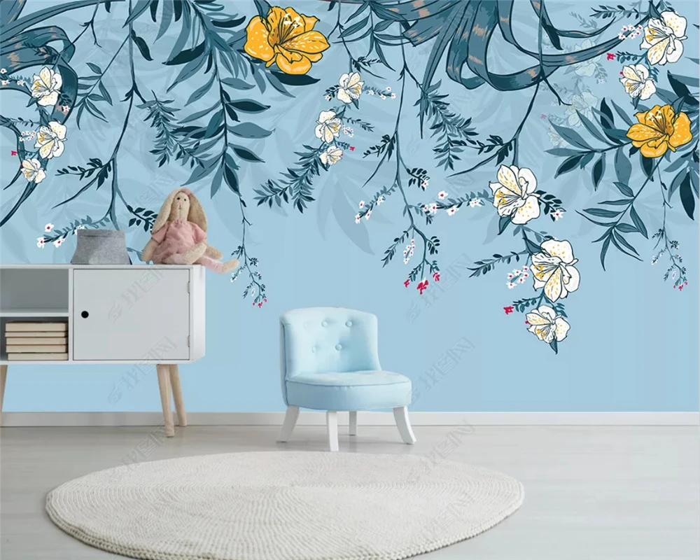 Beibehang оригинальные современные обои нордический простой маленький новый зеленый