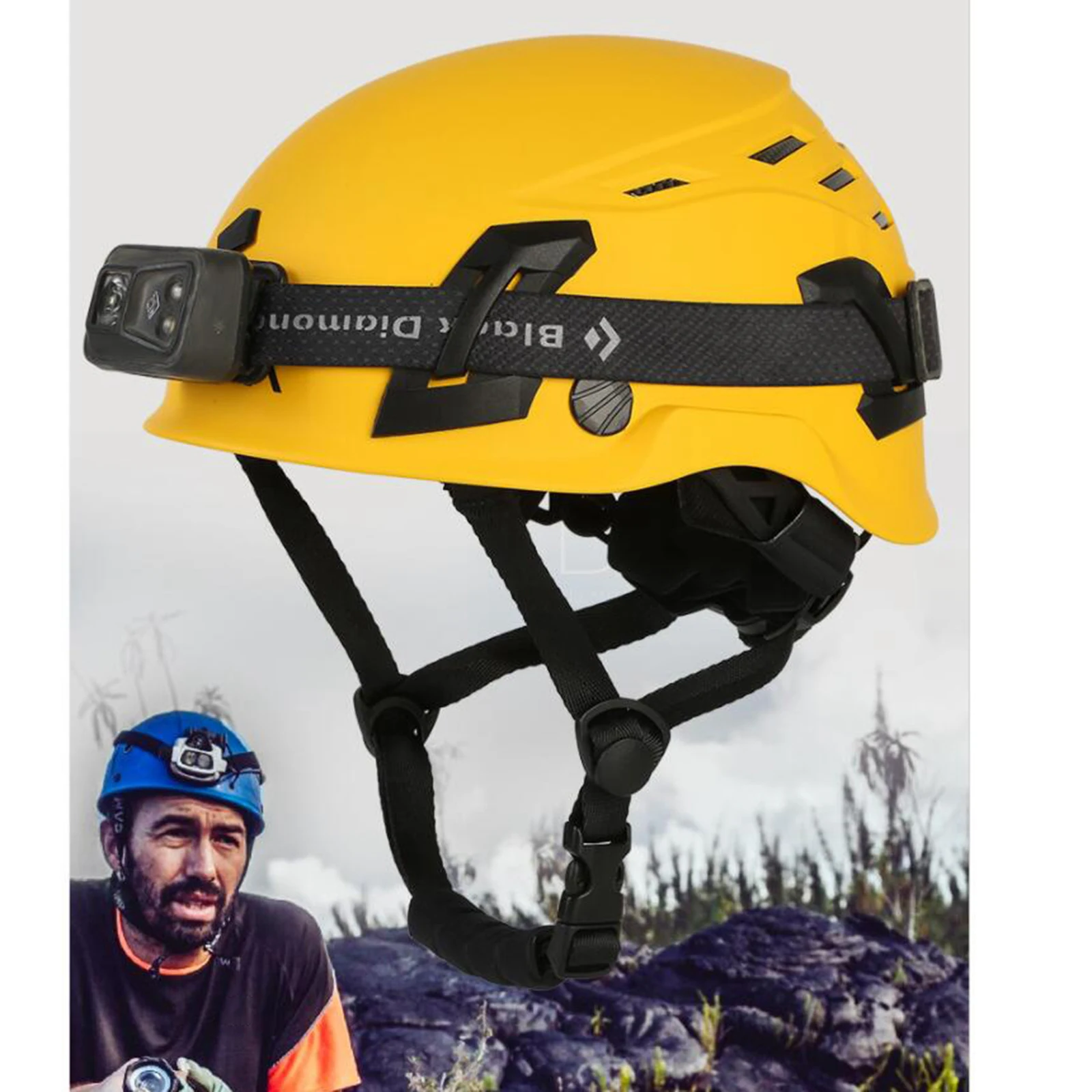 

Adult Adjustable Outdoor Climbing Hat Climbing Helmet Safety Hard Hat Protector Rock Climbing Hat Rappelling Protection