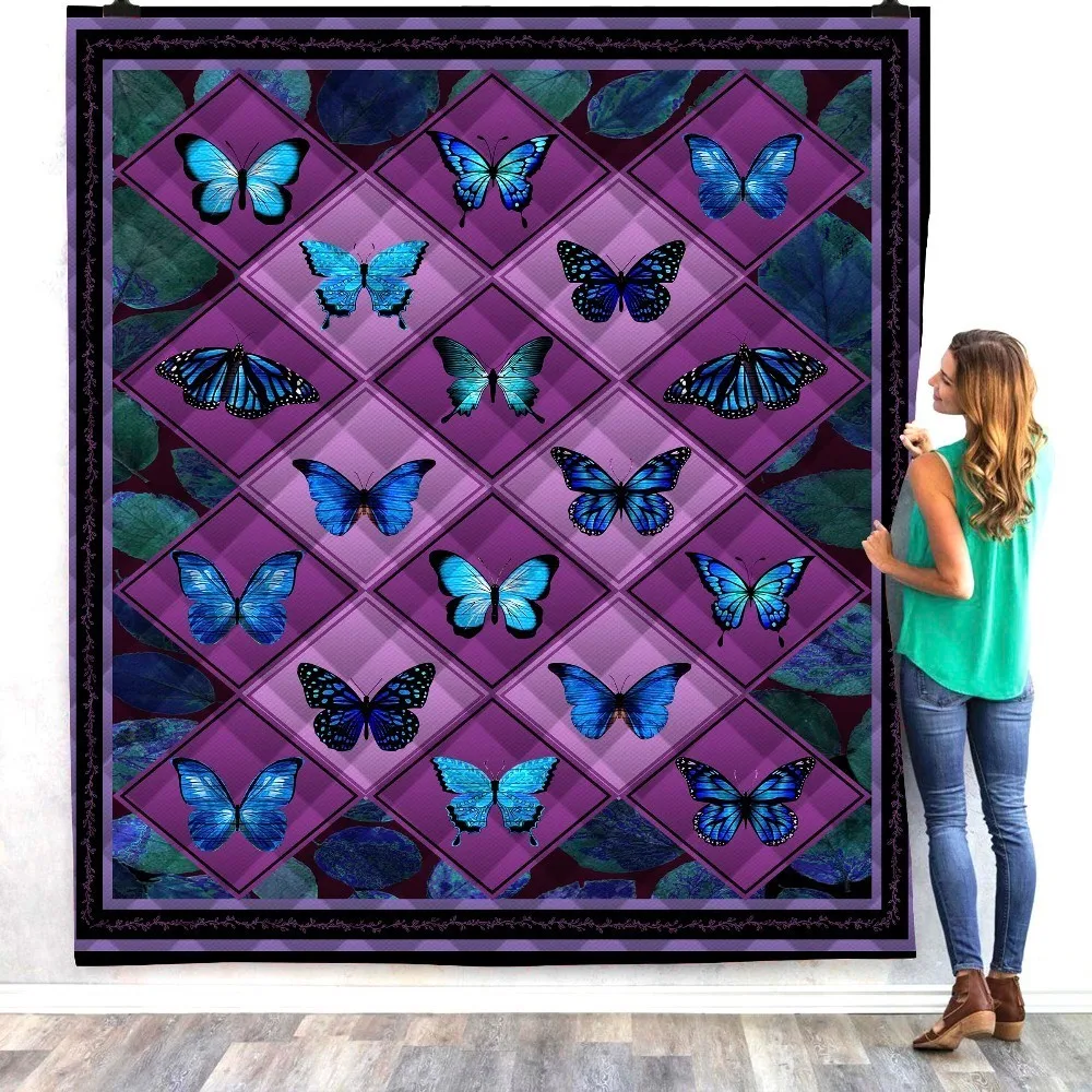 Аниме бабочка броши в виде бабочек насекомых и дивана с принтом крышка Стёганое