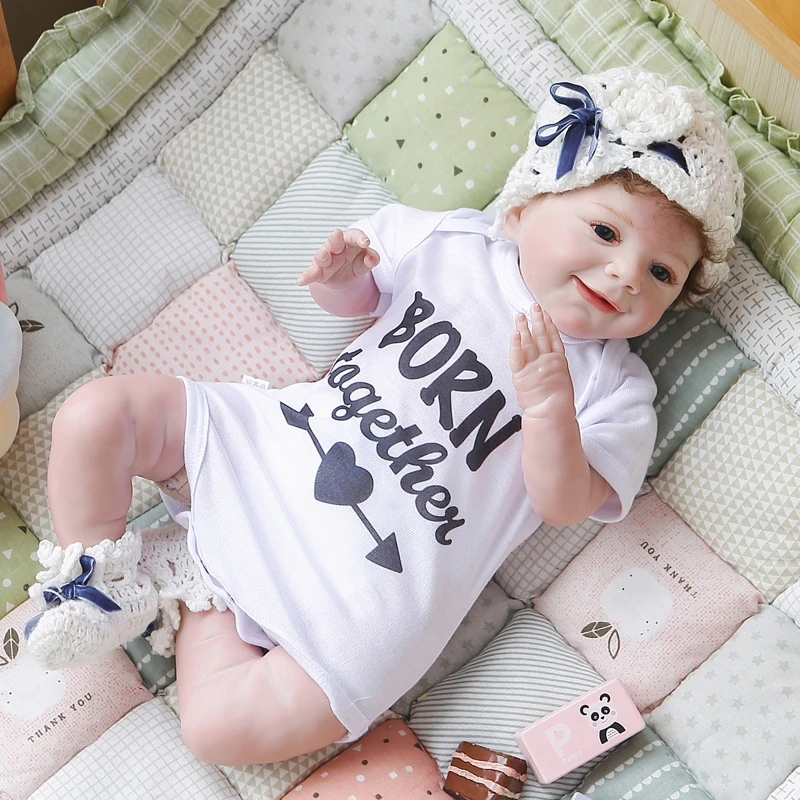 

53cm Realistic Doll Soft Body Vinyl Toddler Babies Lifelike Boy Play Toy Gift