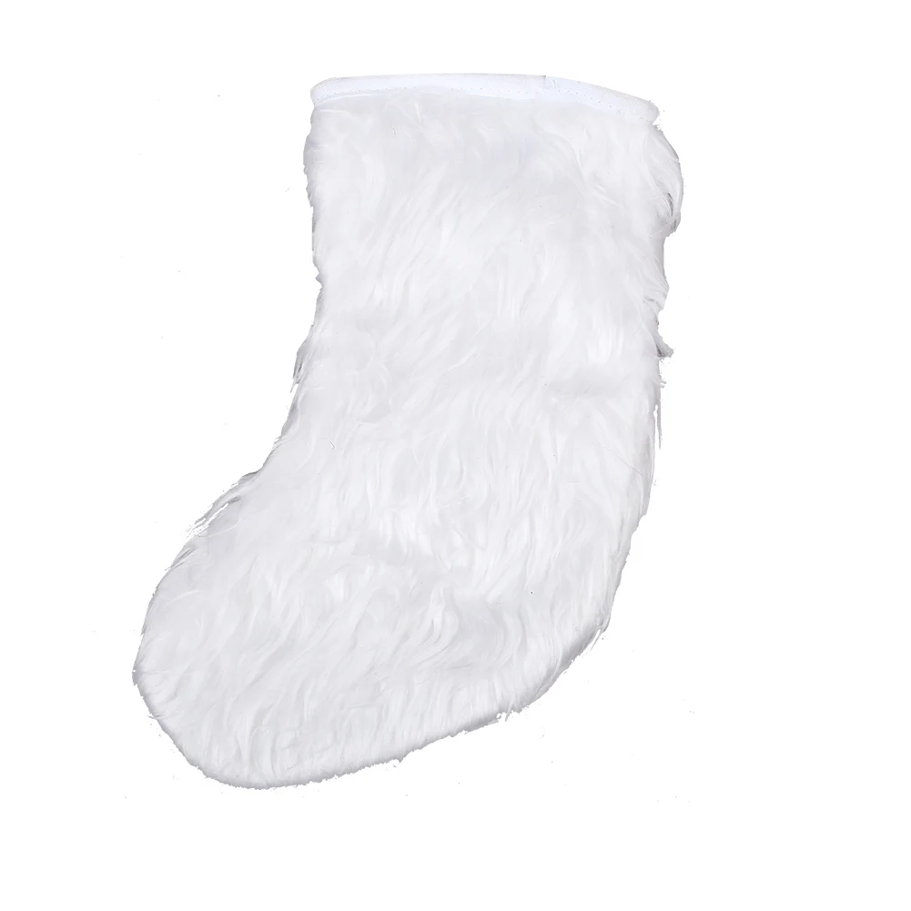 Fireplace Christmas Tree Wall Hanging Stocking Candy Bag Xmas Stock White Plush Ornaments Home Decor Wedding Market | Дом и сад