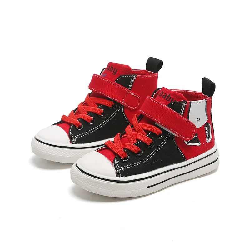 Детская обувь для девочек Детские кроссовки Новинка осени 2019 Модная парусиновая