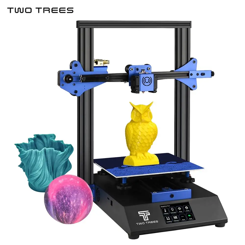 3D принтер TWO TREES BLUER бесшумная печать 235*235*280 мм с 3 5 дюймовым сенсорным экраном