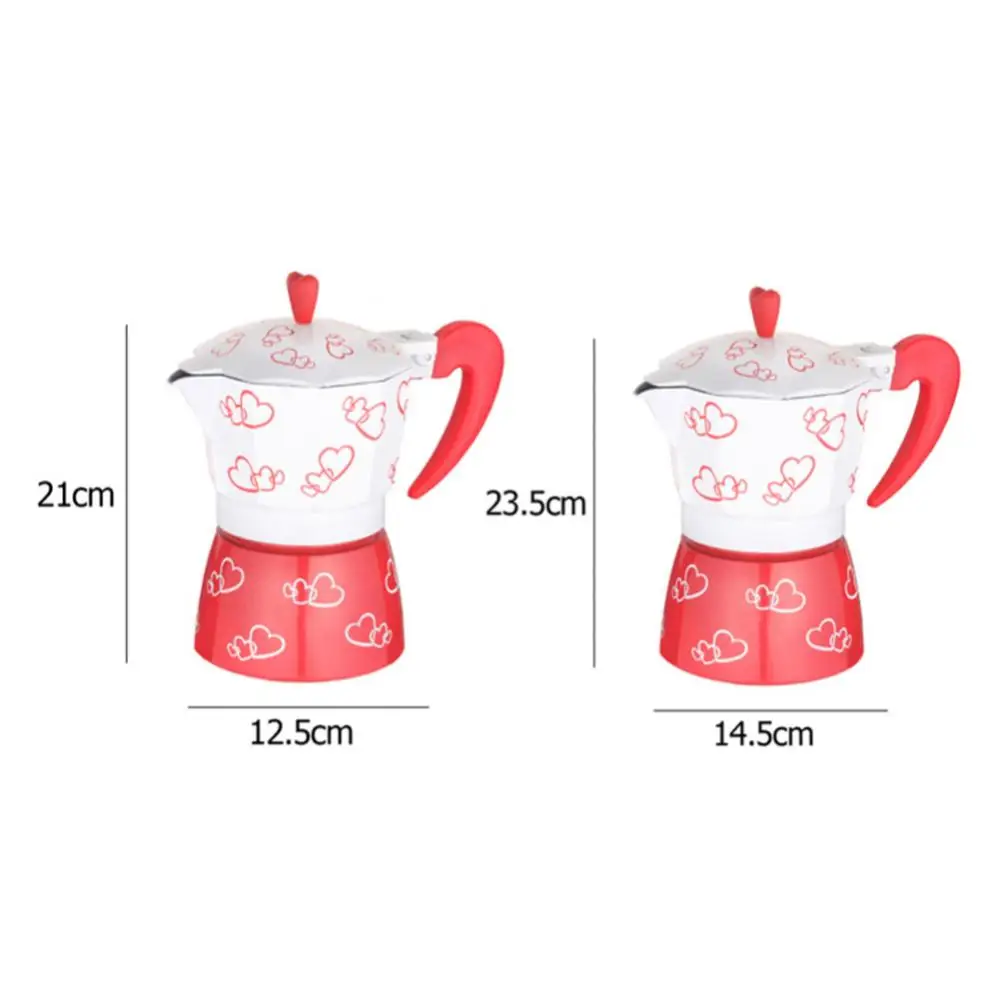 

Hot Sales 150/300ml Aluminum Alloy Household Espresso Mocha Coffee Pot Stove Maker Kettle