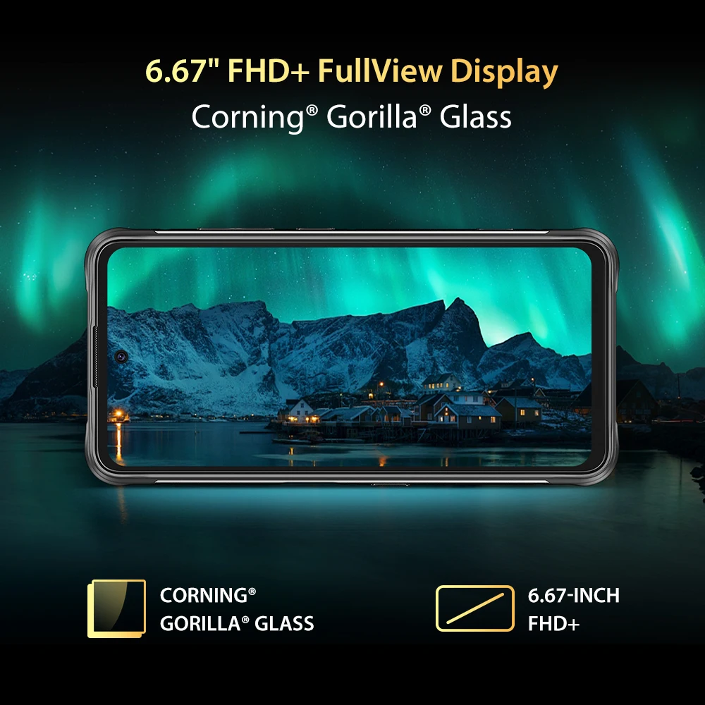 Смартфон UMIDIGI BISON GT 8 + 128 ГБ 6 67 дюйма FHD 33 Вт IP68/IP69K Helio G95|Смартфоны| |