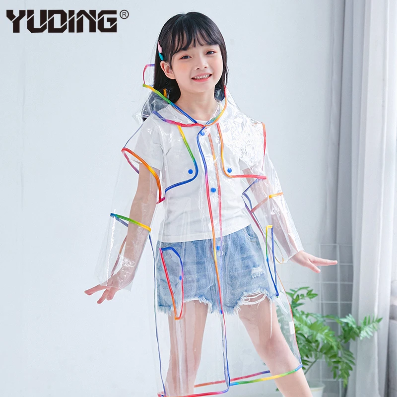 Детский плащ-дождевик Yuding для маленьких мальчиков и девочек дождевик детского