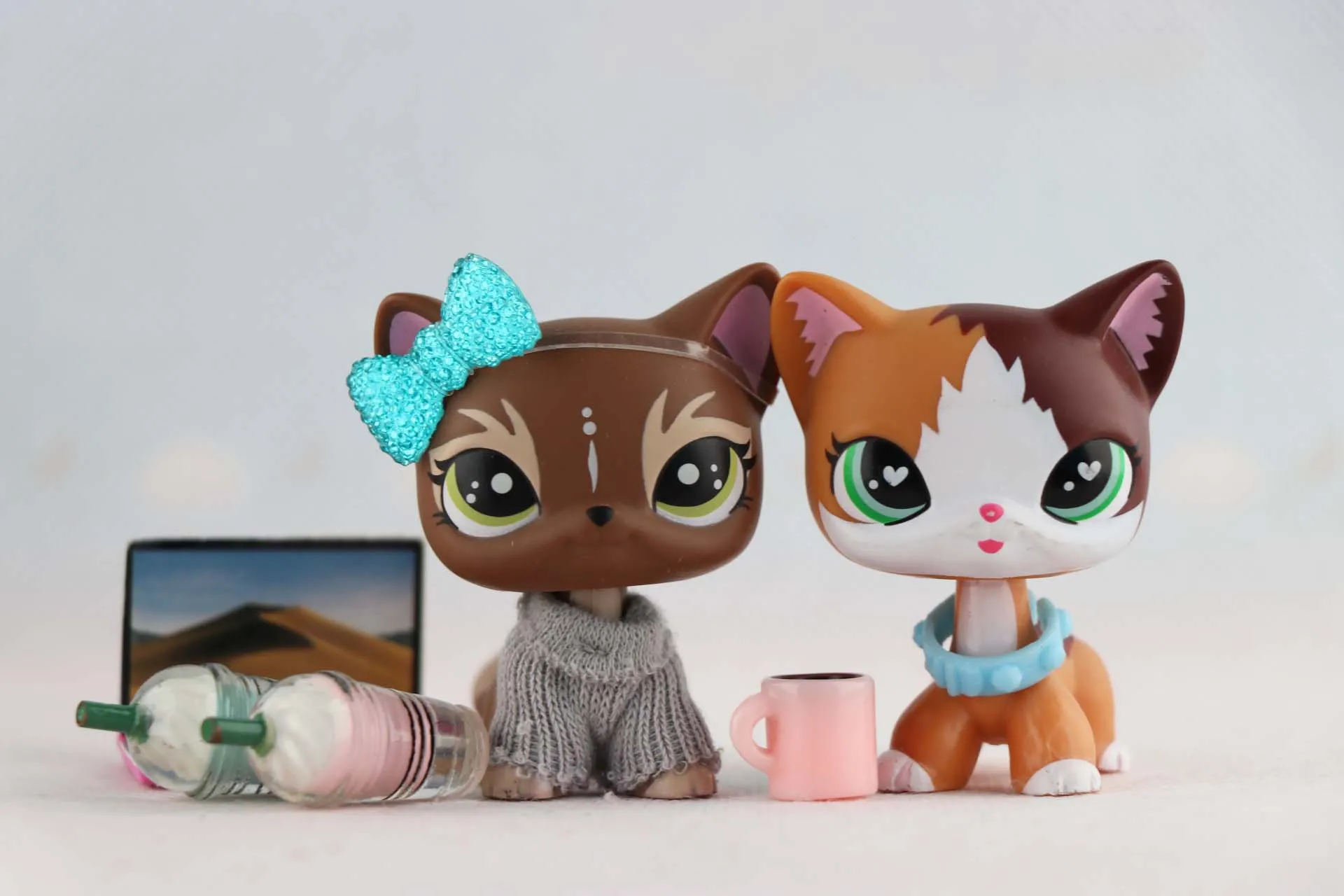 Магазин домашних животных огнеукороченный Кот лось короткий с 7 шт. аксессуаров