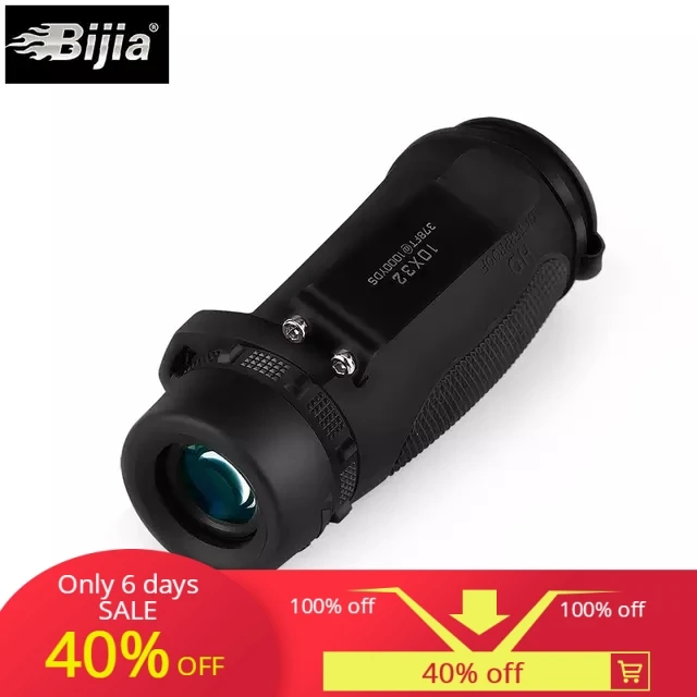BIJIA 10x42 высококачественные однофокусные оптические линзы Монокуляр нескользящий