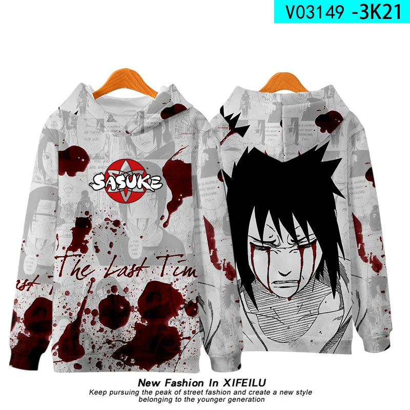 Одежда Akatsuki толстовки с капюшоном Kpop Harajuku мужские/женские Kakashi Sasuke Пуловеры 3D