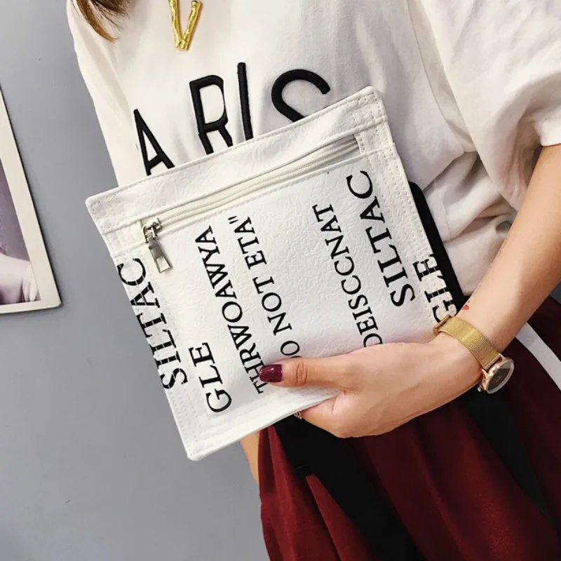 Холщовый конверт с надписью Уникальный Стильный дизайнерский женский складной