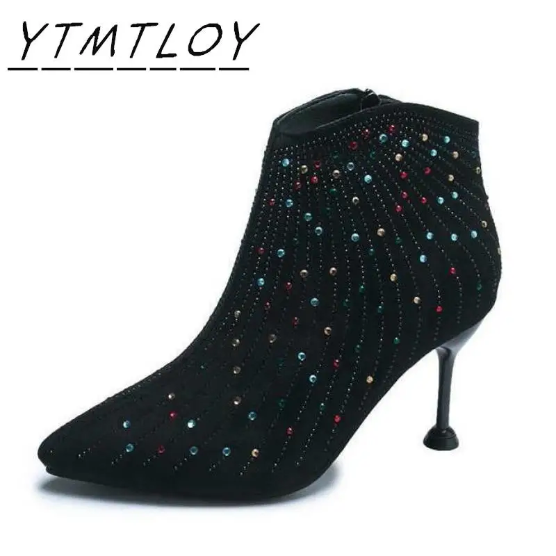 2020 новая Брендовая обувь на высоком каблуке Блестящие свадебные туфли расшитые