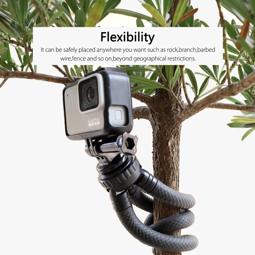 Vamson для GoPro hero 8 7 6 5 Осьминог Гибкий портативный штатив кронштейн монопод селфи