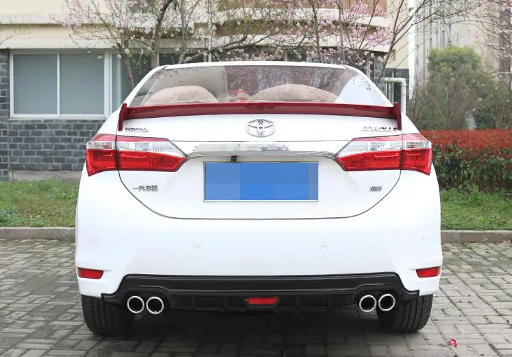 Для TOYOTA COROLLA ABS задний бампер диффузор защитные бамперы для 2014 2018 Body kit
