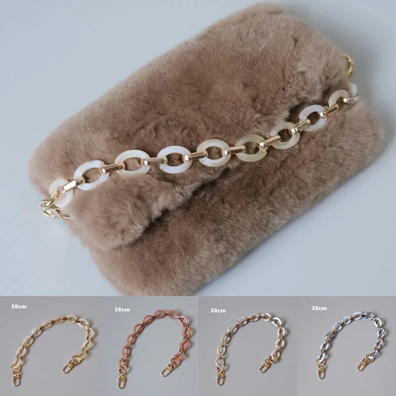 

2021 New Acrylic Resin Bag Chain Strap For Handbags Handle Chic Shoulder Bag Strap for Bags Accessories DIY Acrylic Chain