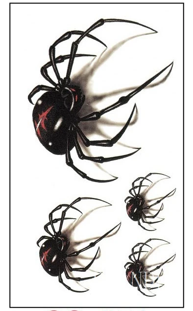 Водонепроницаемая временная татуировка стикер маленький жук Скорпион с пауком