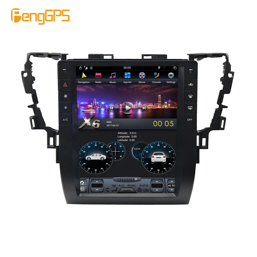 Автомагнитола Tesla с gps Android 8 1 4 + 64 дюйма Автоматическая навигация для TOYOTA Alphard Vellfire