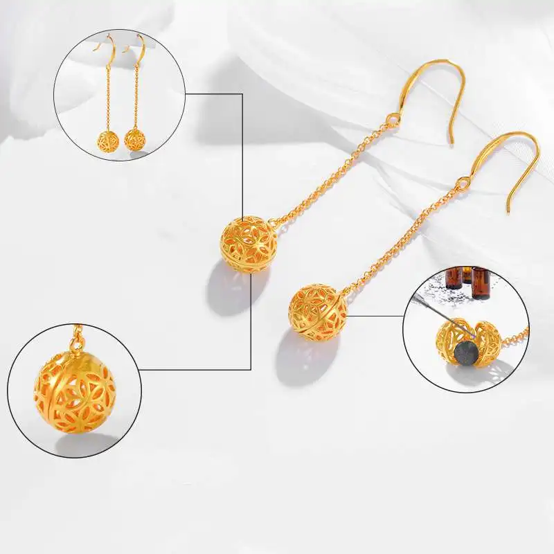 Серьги-подвески женские из серебра 925 пробы с ароматическими камнями | Украшения