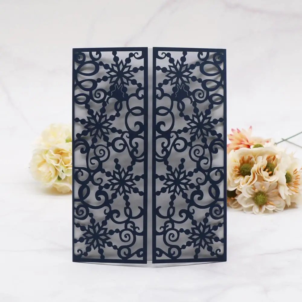 30 шт. Радужная жемчужная бумага свадебная пригласительная открытка цветочный