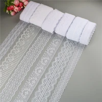 10 yardslot white lace ribbon fabric webbing decoration lovely gift packing polyester material