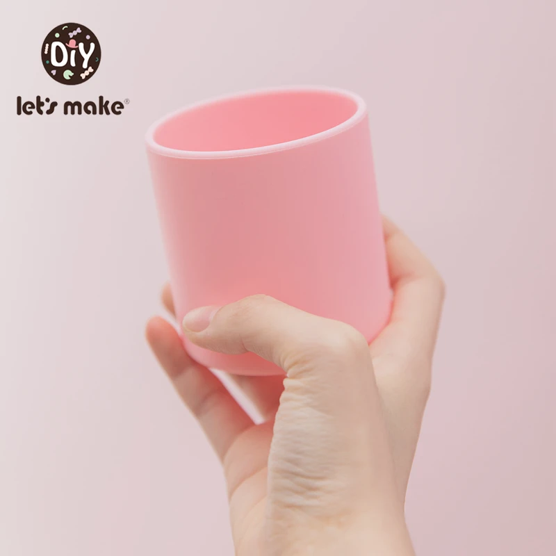 Кружка детская однотонная силиконовая с трубочкой 1 шт. | Чашки