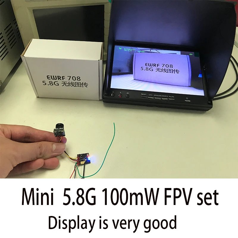EWRF 5 8 ГГц 40CH 100 передатчик mw FPV с Умной aduio 600TVL CMOS микро камерой для дрона как
