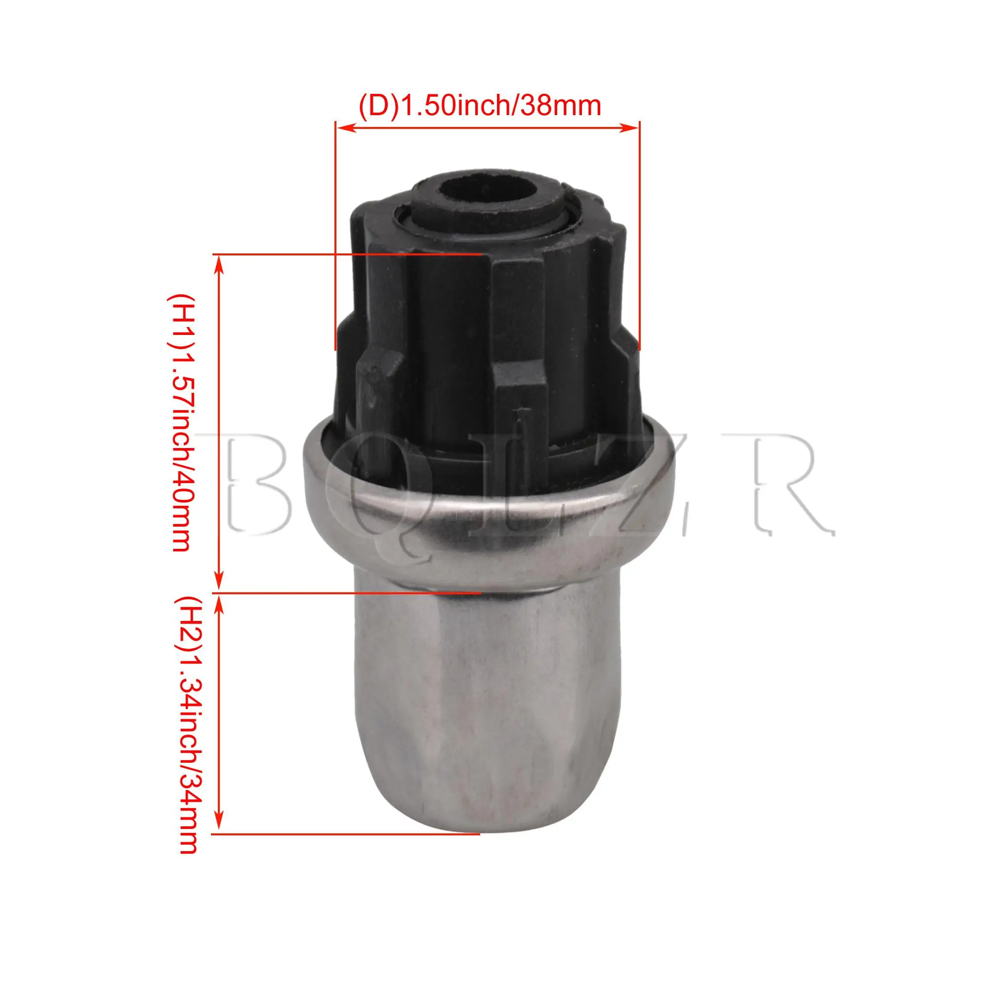 

BQLZR 4 x Home Kitchen Adjustable Stainless Steel Bullet Feet 1.49x1.49inch