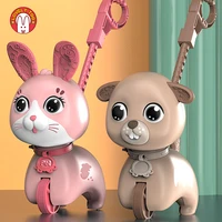 trolley walker toy educational toddler music animals duck bear hand push single pole drag light car baby toys rattles for kids