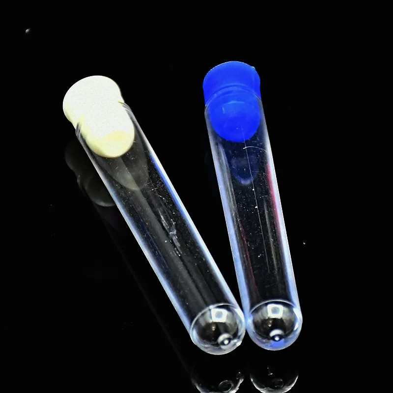 Пластиковая пробирка 12 мл твердая бензоловая 16*100 мм прозрачная полистирольная