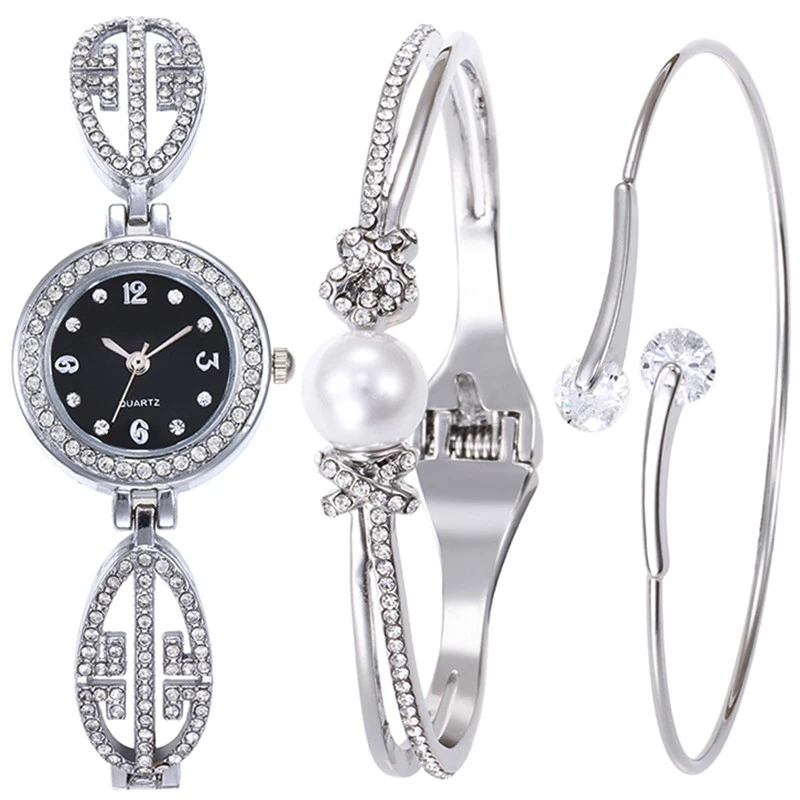 Модные Повседневные часы со стразами аналоговые Qudartz женские наручные с