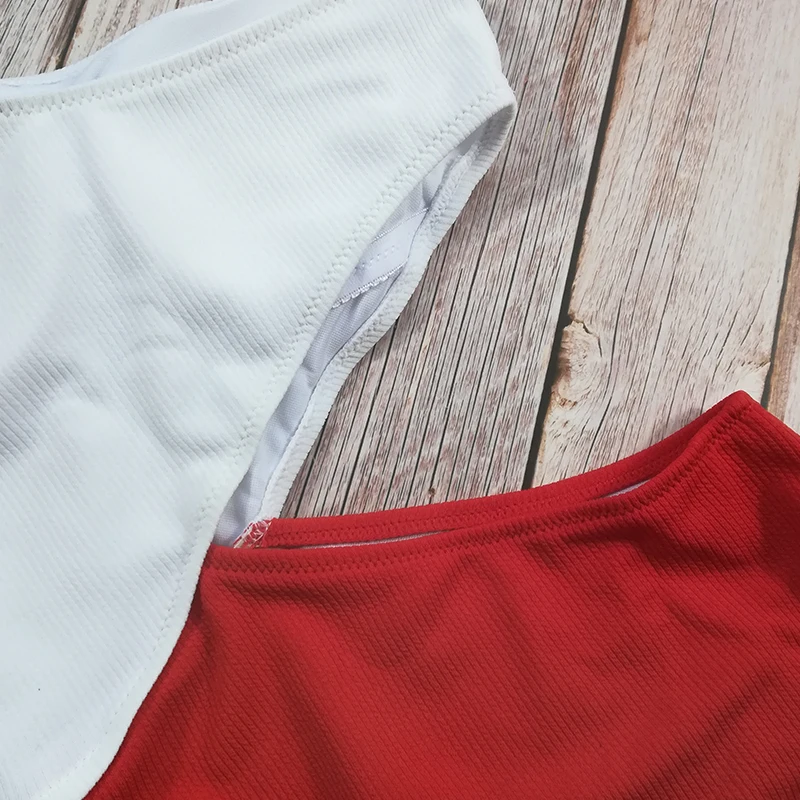 Сексуальный цельный купальник женский Женский однотонный сшитый стринги