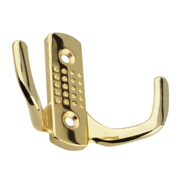Крючок 04.41.01 212-В 2-х рожковый усиленный РВ (золото) (50) MARLOK | Дом и сад