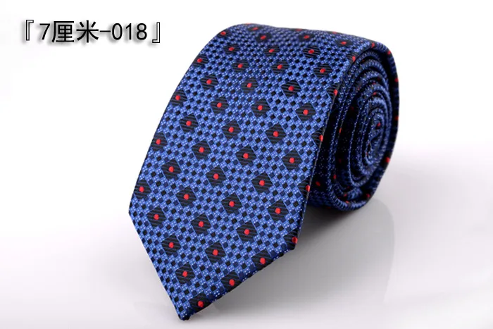 

7cm Polyester Ties for Men Tie Plaid Jacquard Gravata Formal Dress Black Necktie Neckwear Bow Tie Custom Logo