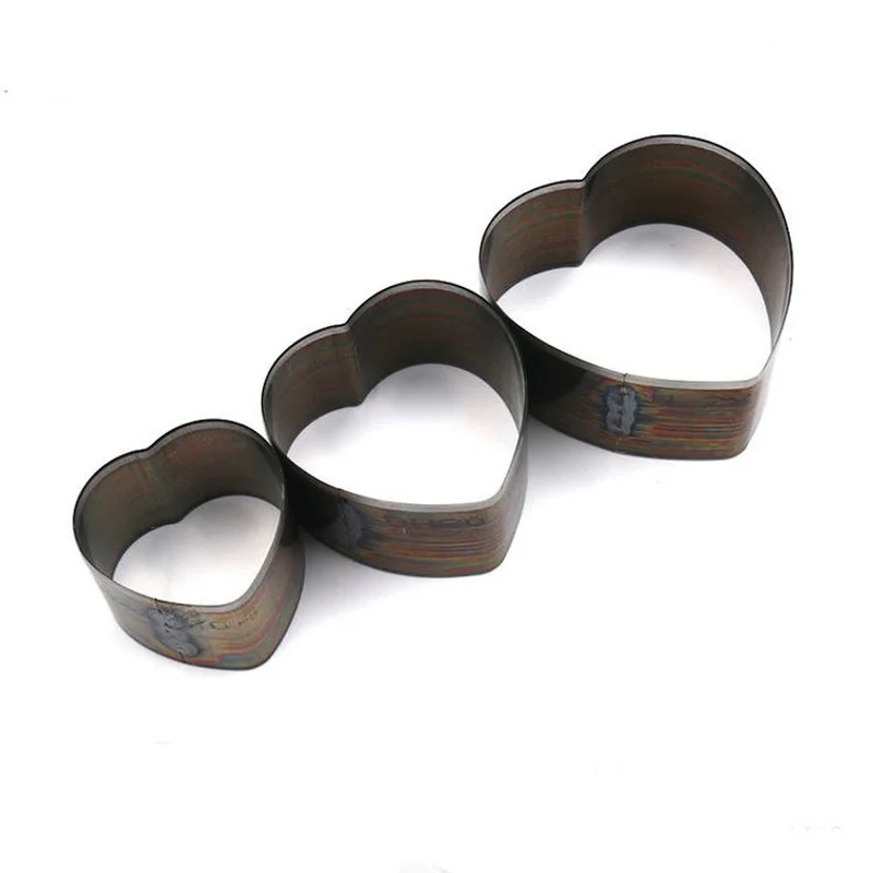 С рисунком сердца и штанцевый нож Сталь правило металлическая высекальная