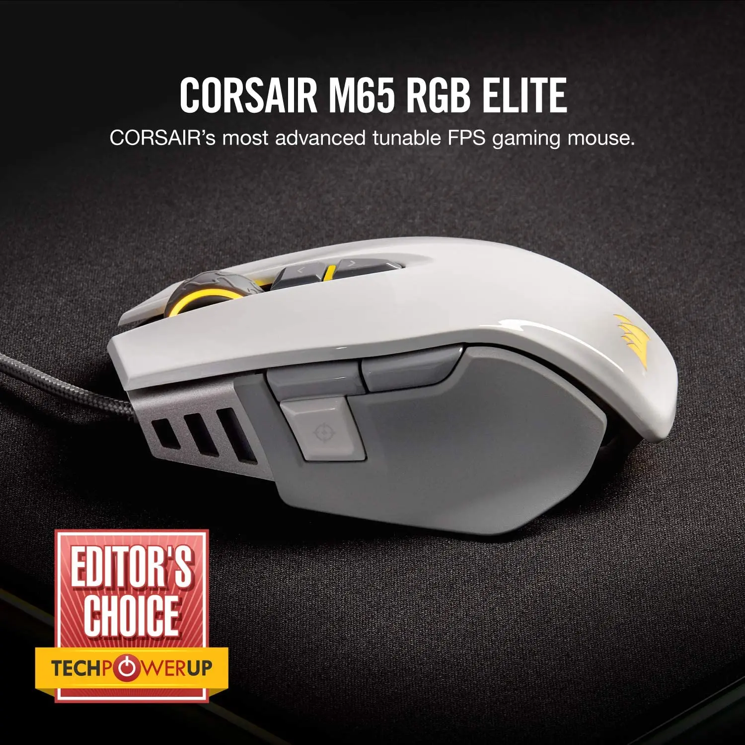 Игровая мышь CORSAIR M65 RGB ELITE настраиваемая FPS светодиодный ная подсветка 18000 DPI
