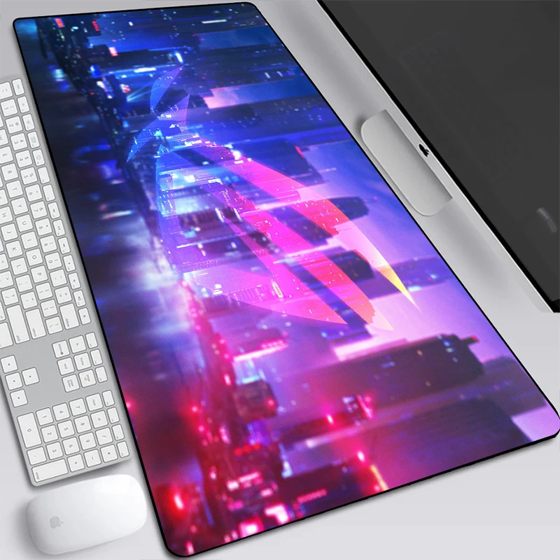 2021 new asus gaming large mousepad republic of gamers keyboard pad locking edge rubber otaku mouse pad office laptop desk mat free global shipping