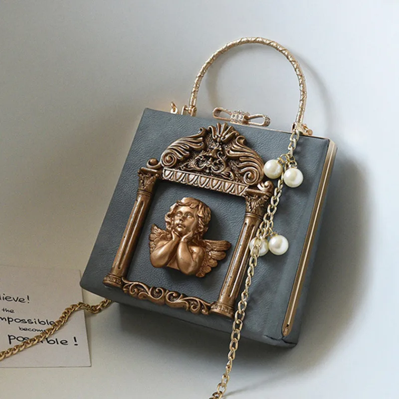 Сумка тоут женская из искусственной кожи с металлическими бусинами роскошные