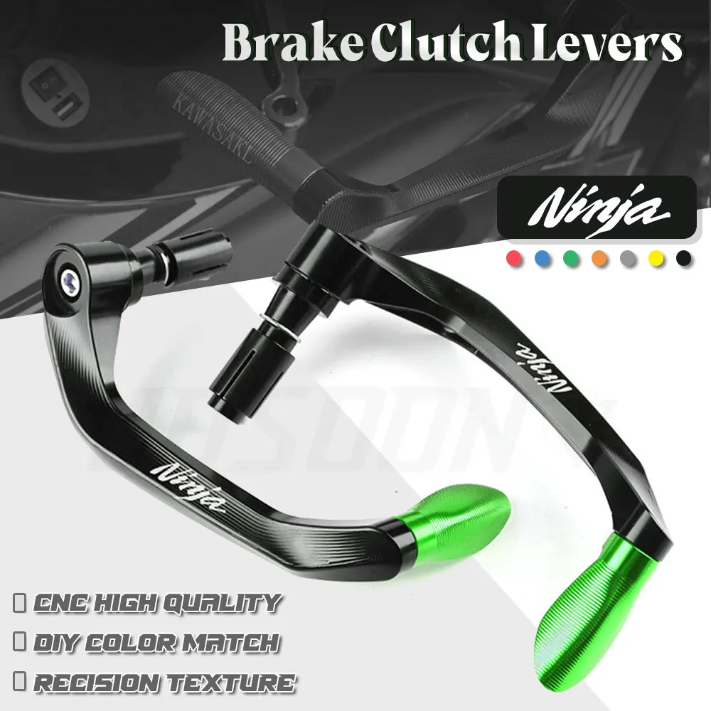 

For KAWASAKI Ninja NINJA 250 300 400 650 1000 ZX-6R ZX-10R Motorcycle Handlebar Grips Guard Brake Clutch Levers Guard Protector