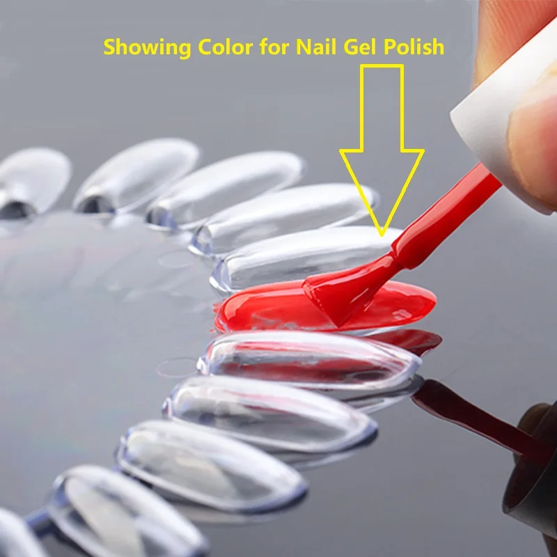 

5Pcs/pack Hot Sale Nail Polish Color Card Nail Swatches Plastics Display Board Nail Showing Shelf Makeup Manicure for Polish