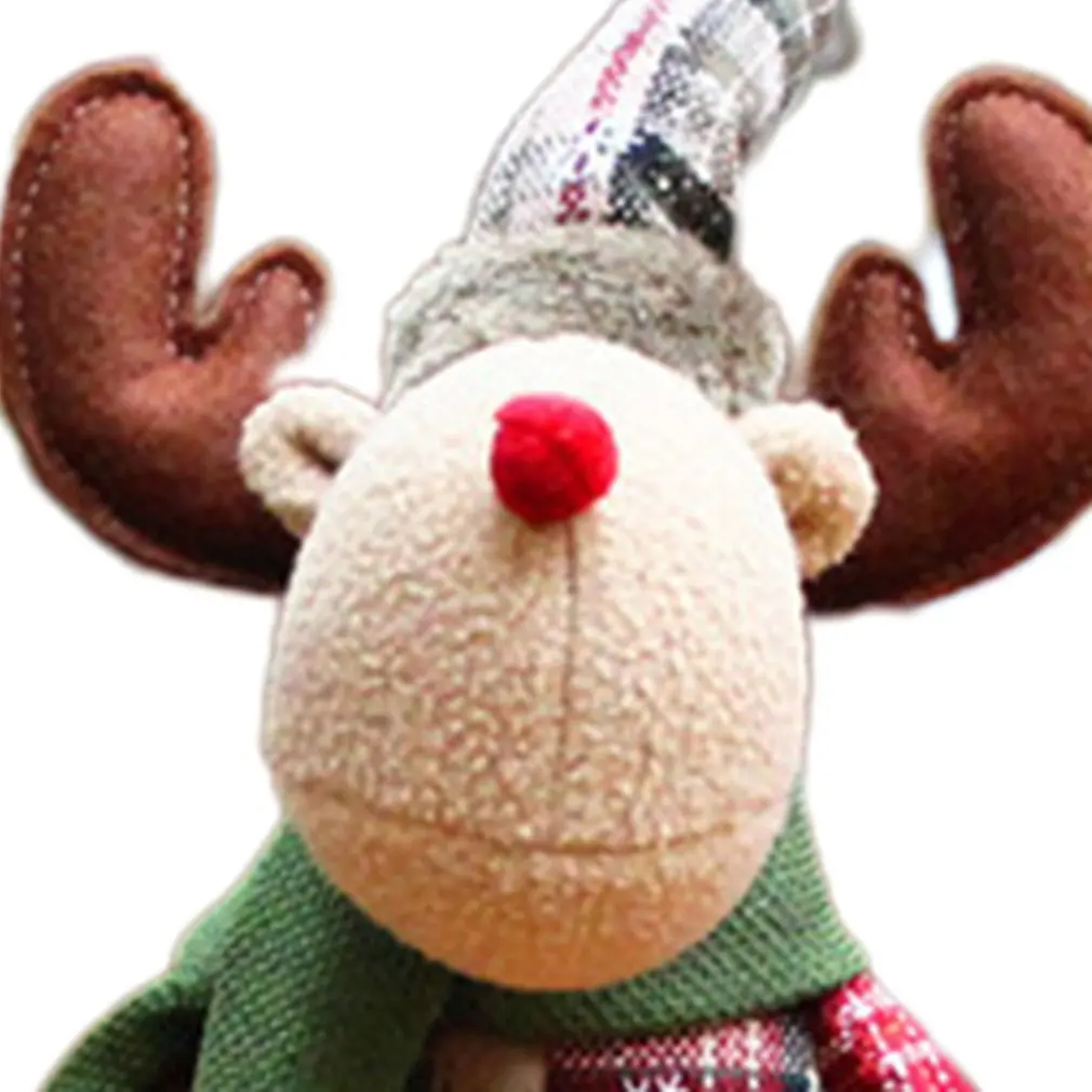 

2021 Christmas Decorations Santa Claus Doll Snow Man Elk Ornaments Gift Toy Christmas Tree Decorations For Kids New Year Gift