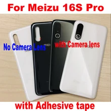 100% Fit Best Back Battery Cover Housing Door Rear Case + Camera Frame Glass Lens For Meizu 16S Pro with STICKER Adhesive