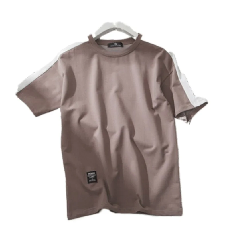 

2021 new summer short sleeve t-shirt men's loose fitting half sleeve Korean fashion 5 / 5 sleeve base shirt