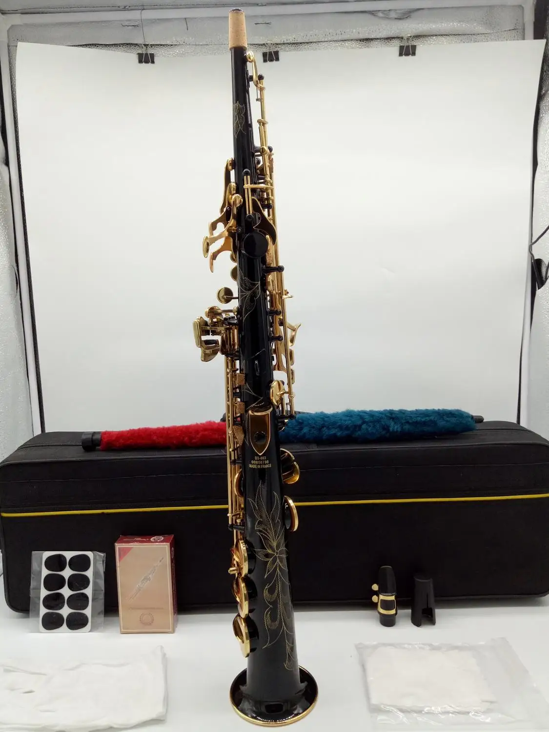 Бренд MFC сопрано саксофон 803 черный лак B-ровное Sax 80III с корпусом мундштук трос шеи