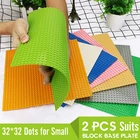 Пластиковые блоки 32*32 в горошек, базовые пластины, совместимые с городскими классическими игрушками, мини-строительные блоки, базовая пластина для мальчика 32x32
