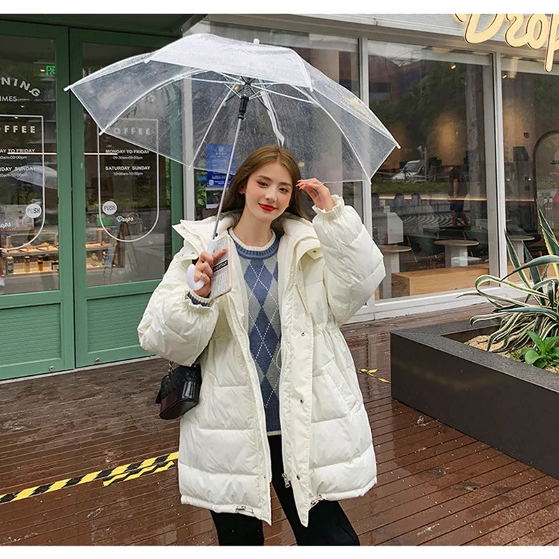 

Осенне-зимний пуховик женский зимний новый свободный простой утепленный пуховик с хлопковой подкладкой короткое пальто с хлопковой подкла...