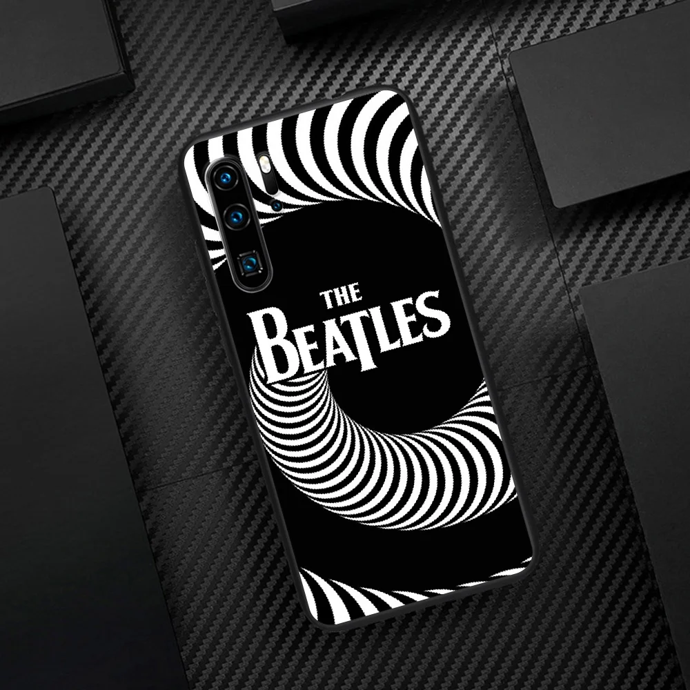 

Beatle Band Phone Case For Huawei P Mate 10 20 30 40 Pro Lite Smart 2019 2021 black Back 3D Shell Silicone Hoesjes Tpu Bumper